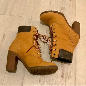 Timberland boots with heel